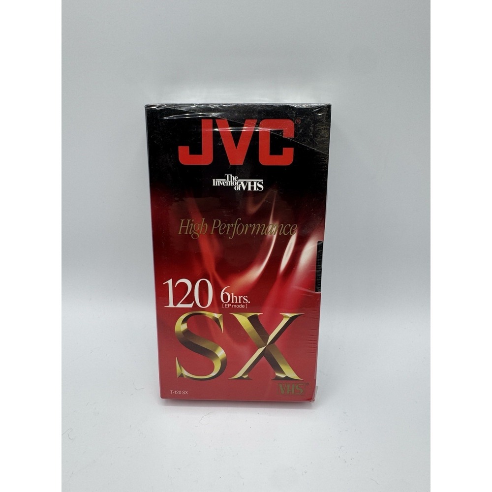 NWT JVC VHS Blank Video Tape 120 SX 6 Hrs T-120SX Deadstock
